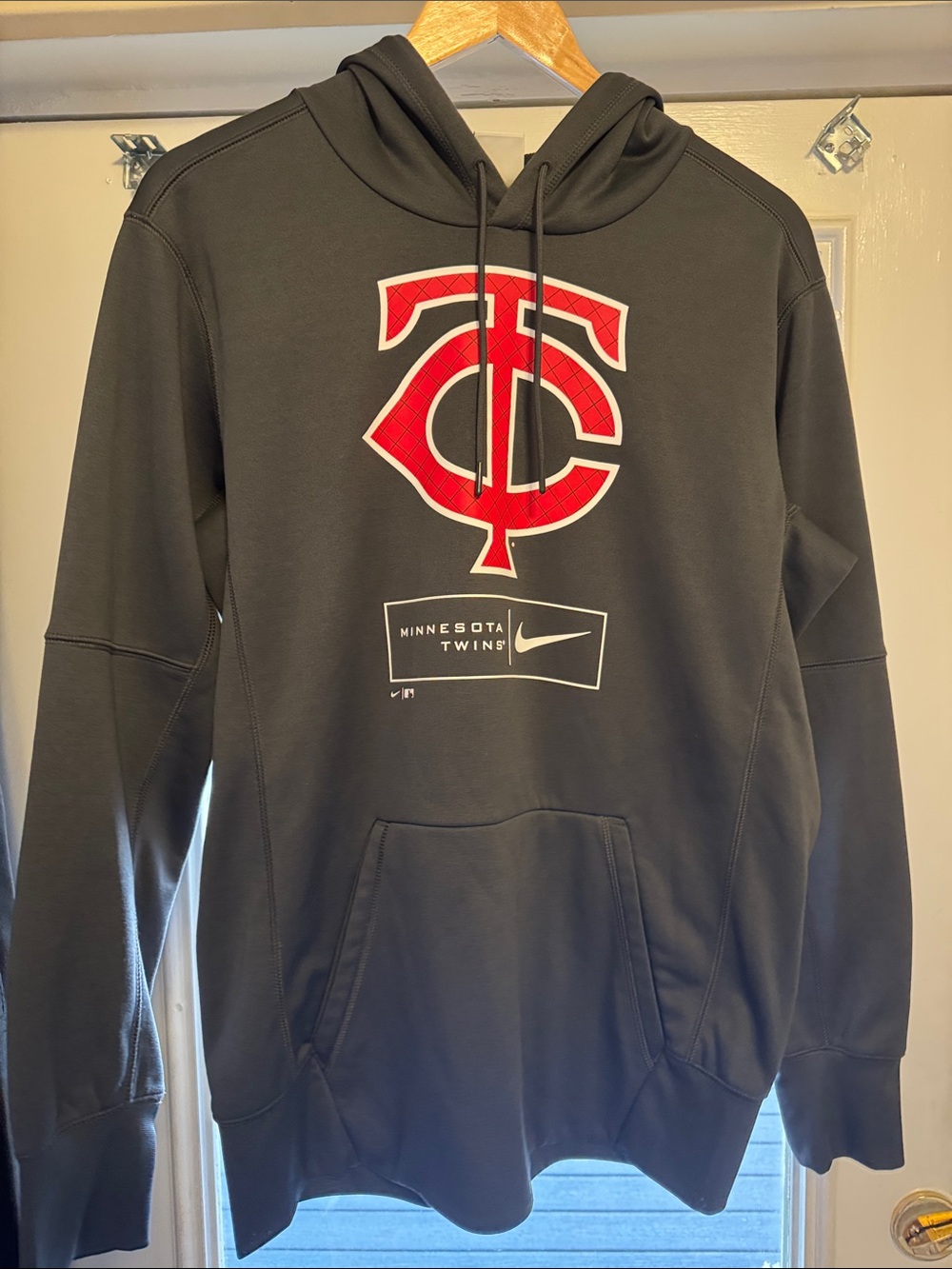 Nike Black Hoodie with Red Minnesota Twins